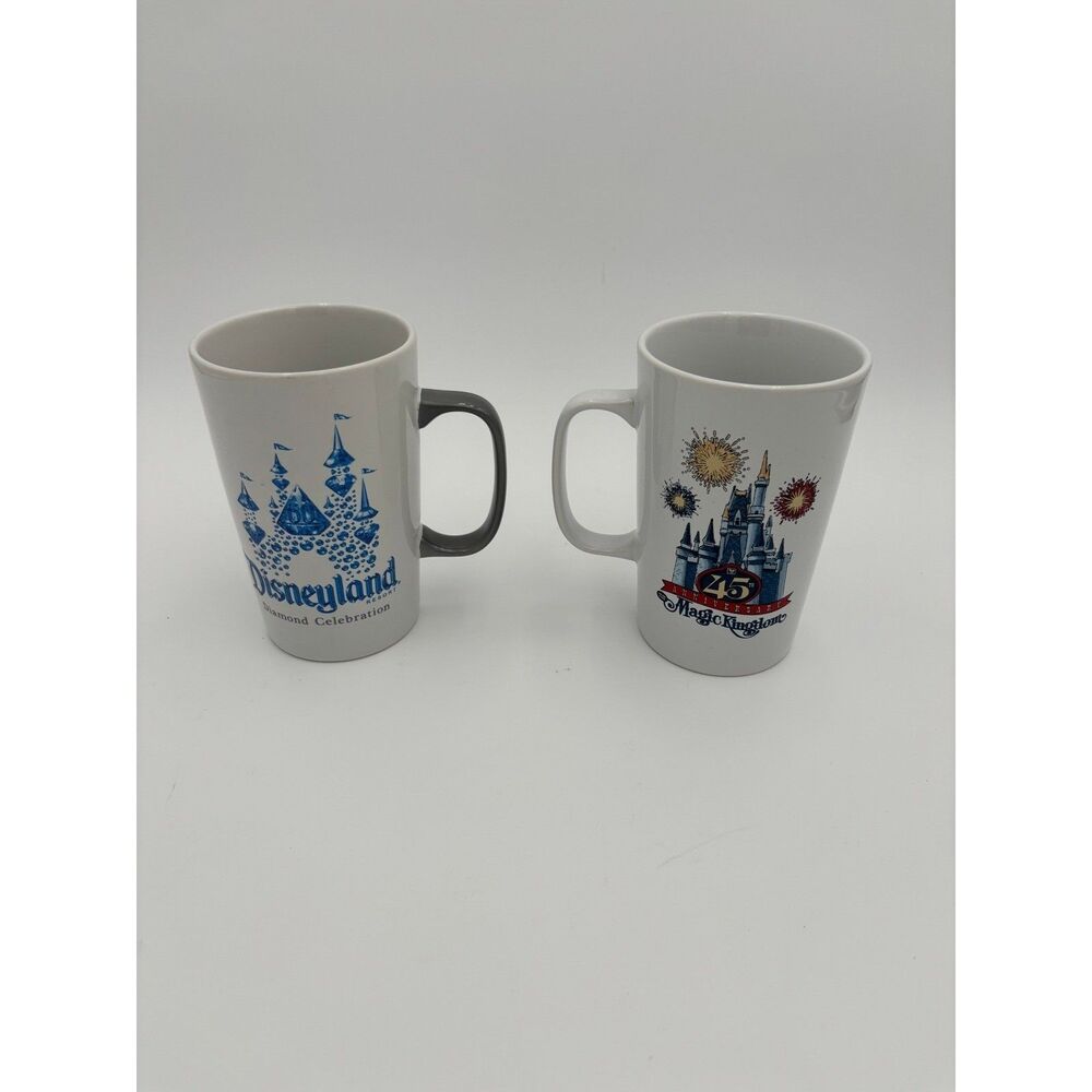 Starbucks Disney Mugs Disneyland 60th Magic Kingdom 45th Anniversary 16oz Set
